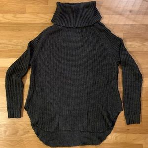 A New Day Chunky Knit Grey Turtle Neck Sweater